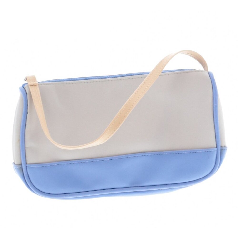 Blue Light Brown Grey Wristlet Bag